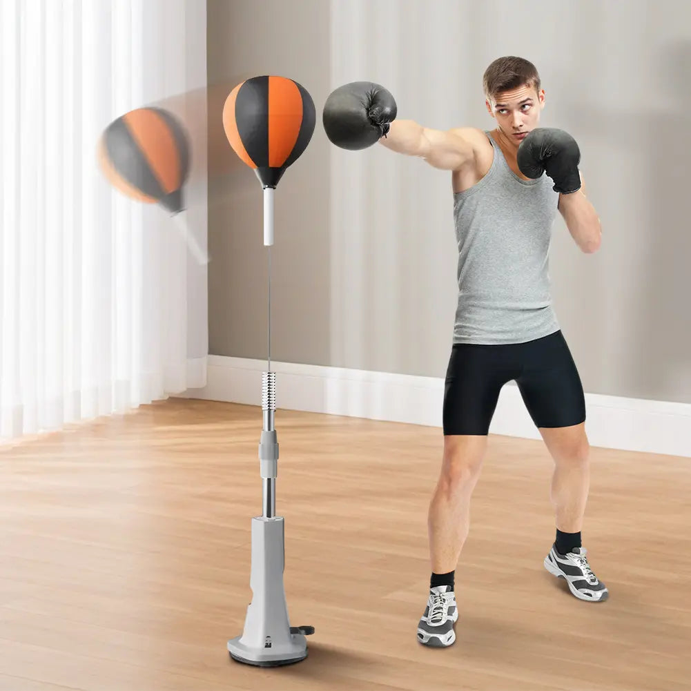 Punching Bag with Stand Punching Reflex Ball Set Height Adjustable Boxing Equipment for Training Boxing & Fitness