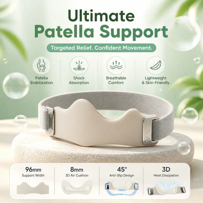 2 Packs Airbag Patellar Tendon Support Strap, Adjustable Breathable anti Slip Knee Brace for Tendonitis Pain Knee Relief Exercise, Run, Hike,Play Ball, High Jump, Climb