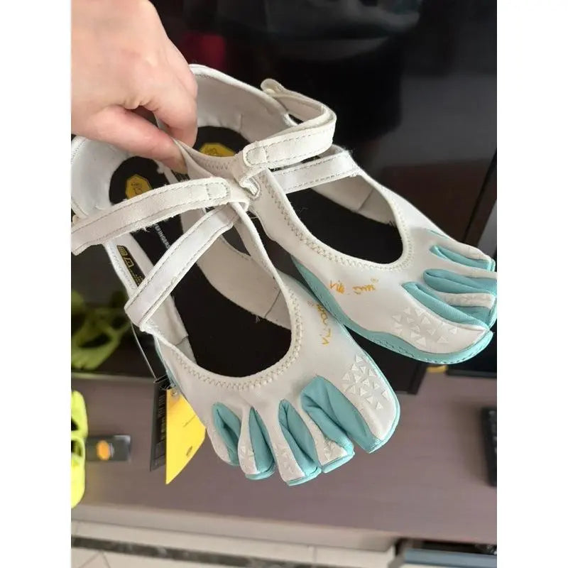 V-You Know Unisex Five Fingers Barefoot Yoga Shoes, Wide Toe Boxminimalist Training Footwear for Men & Women. Soft Flexiblesplit Toe Design Offers Great Comfort.