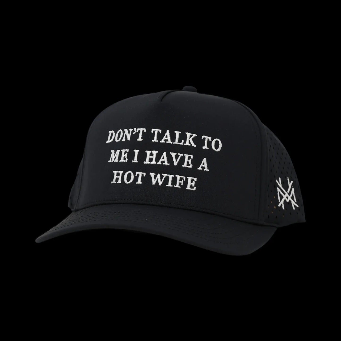 Don'T Talk to Me I Have a Hot Wife Premium Trucker Snapback Hat