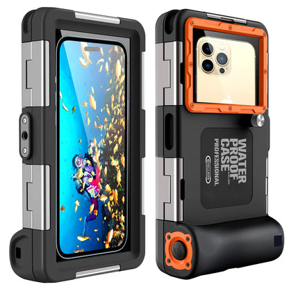 SHELLBOX Professional Diving Smartphone Casing, 50Ft Waterproof Cellphone Accessory for 4.7-6.9In Iphone/Samsung/Android Devices, Ultra-Clear Underwater 4K Shooting, for Swimming Snorkeling