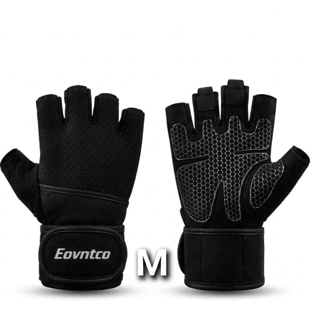 Gym Gloves for Men & Women with Built-In Wrist Support – Anti-Slip Workout Gloves for Weightlifting, Crossfit, Yoga, Cycling, Climbing, Outdoor Work & Multi-Sport Exercises