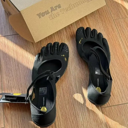 V-You Know Unisex Five Fingers Barefoot Yoga Shoes, Wide Toe Boxminimalist Training Footwear for Men & Women. Soft Flexiblesplit Toe Design Offers Great Comfort.