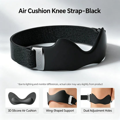 2 Packs Airbag Patellar Tendon Support Strap, Adjustable Breathable anti Slip Knee Brace for Tendonitis Pain Knee Relief Exercise, Run, Hike,Play Ball, High Jump, Climb