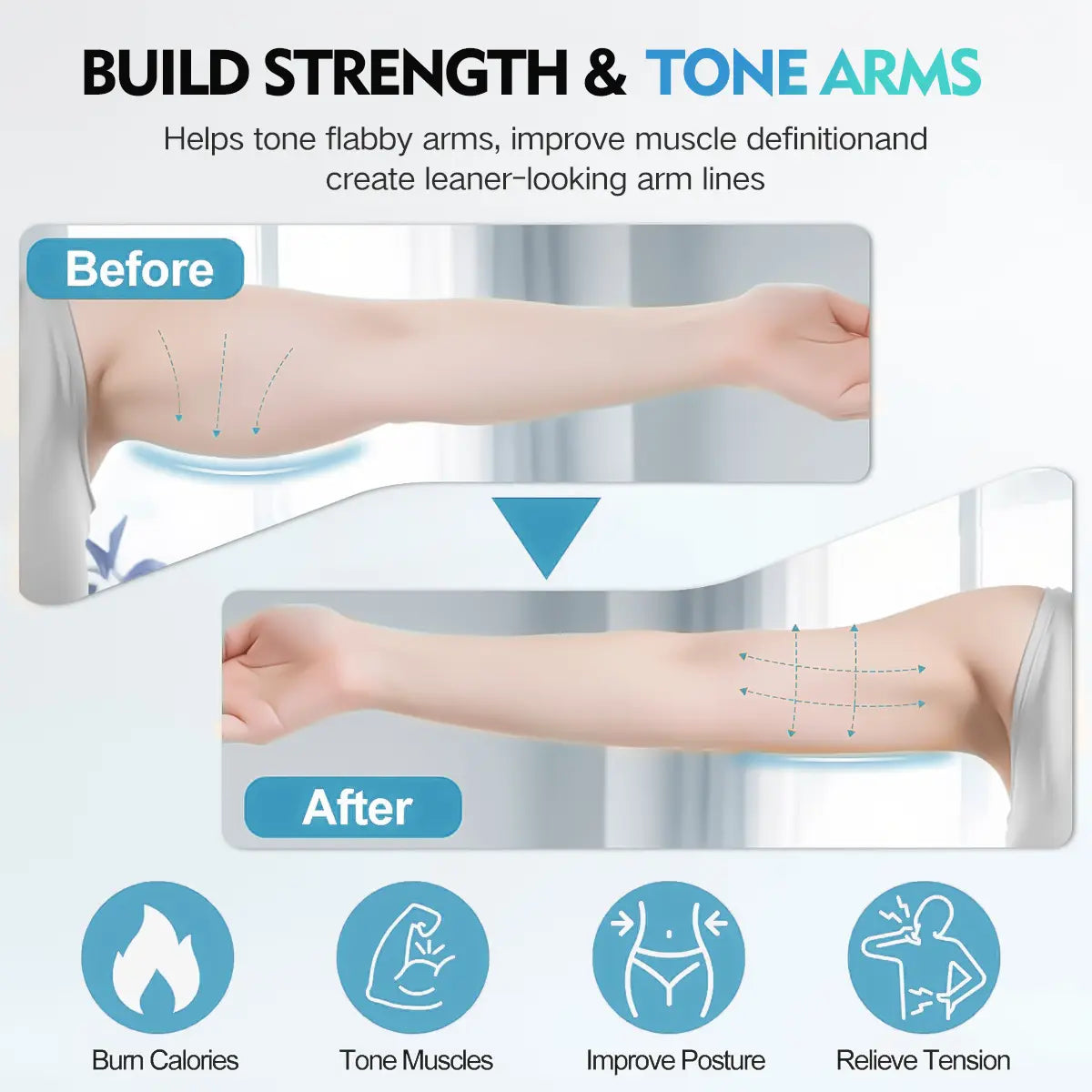 【Featured Tiktok Products】S.Y. Home & Outdoor 360° Rotating Hand-Crank Forearm Trainer for Men and Women, Upper Body Strength Tool for Arms, Shoulders & Chest with LED Light Up, Portable Home and Gym Fitness Equipment