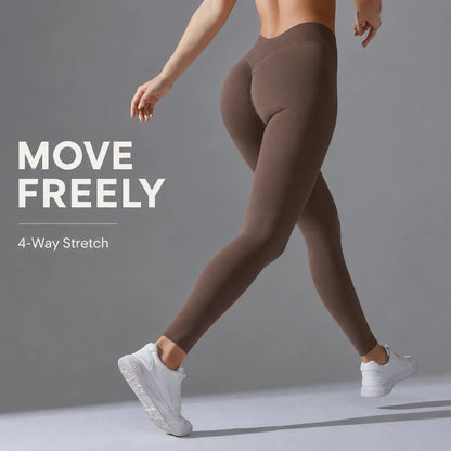 UPGROTH Women'S Fitness Seamless Knitted Sports Pants - High Waist Leggings, Quick-Dry, Breathable V-Waist Gym Workout Sportswear, Activewear for Yoga, Fitness, Activewear Fitness, Breathable Activewear Bottoms