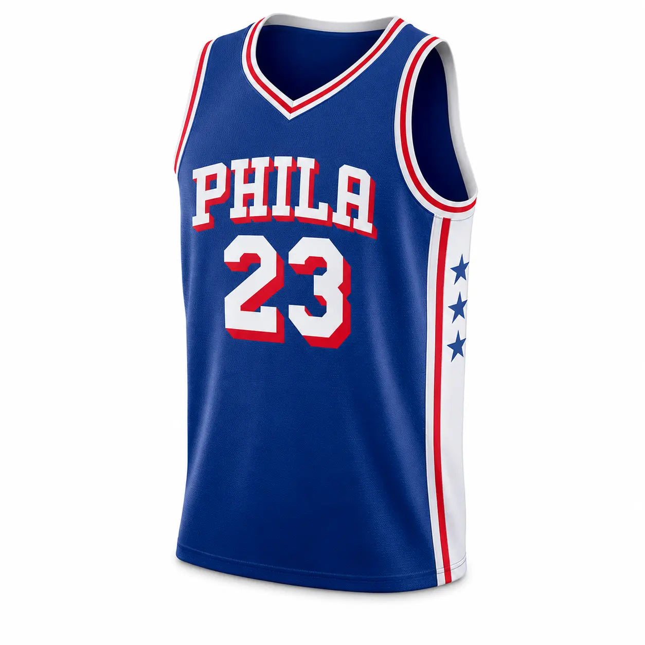 Unisex Basketball #23 James Philadelphia Team Swingman Jersey - Icon Edition - Royal