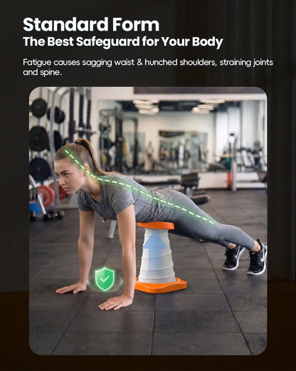 Push up Trainer for Beginners – Push up Assist Device with Waist & Core Support, Reduces Body Weight Load, at Home Gym Equipment for Chest & Upper Body Strength Training