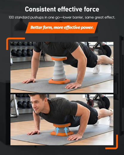 Push up Trainer for Beginners – Push up Assist Device with Waist & Core Support, Reduces Body Weight Load, at Home Gym Equipment for Chest & Upper Body Strength Training
