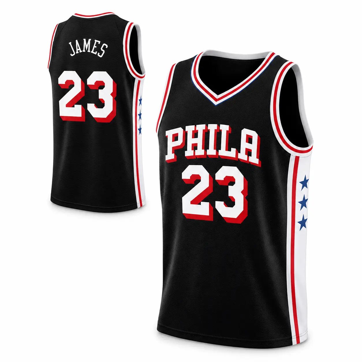 Unisex Basketball #23 James Philadelphia Team Swingman Jersey - Icon Edition - Royal