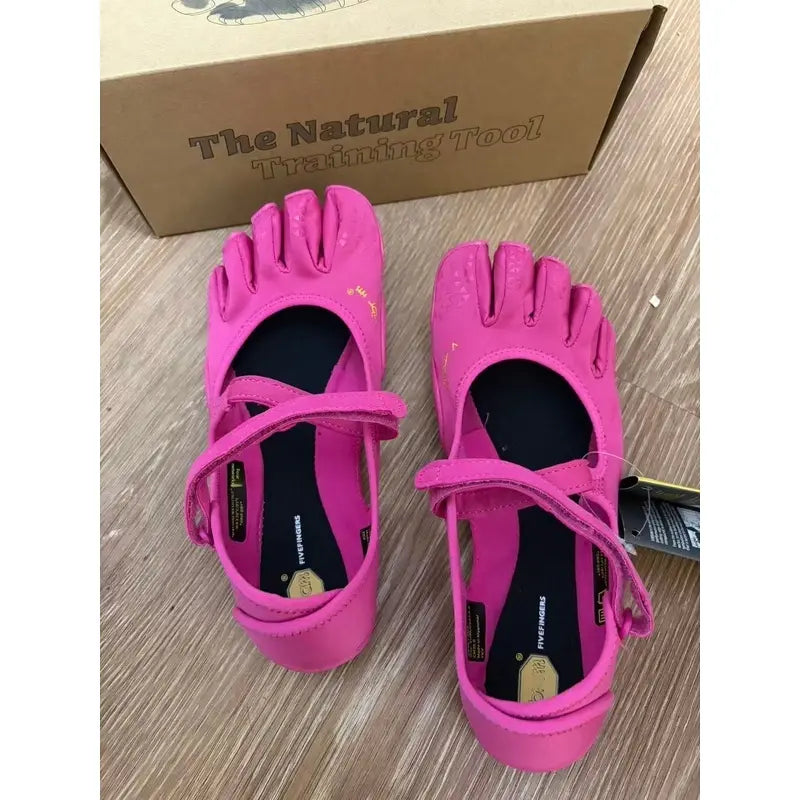 V-You Know Unisex Five Fingers Barefoot Yoga Shoes, Wide Toe Boxminimalist Training Footwear for Men & Women. Soft Flexiblesplit Toe Design Offers Great Comfort.