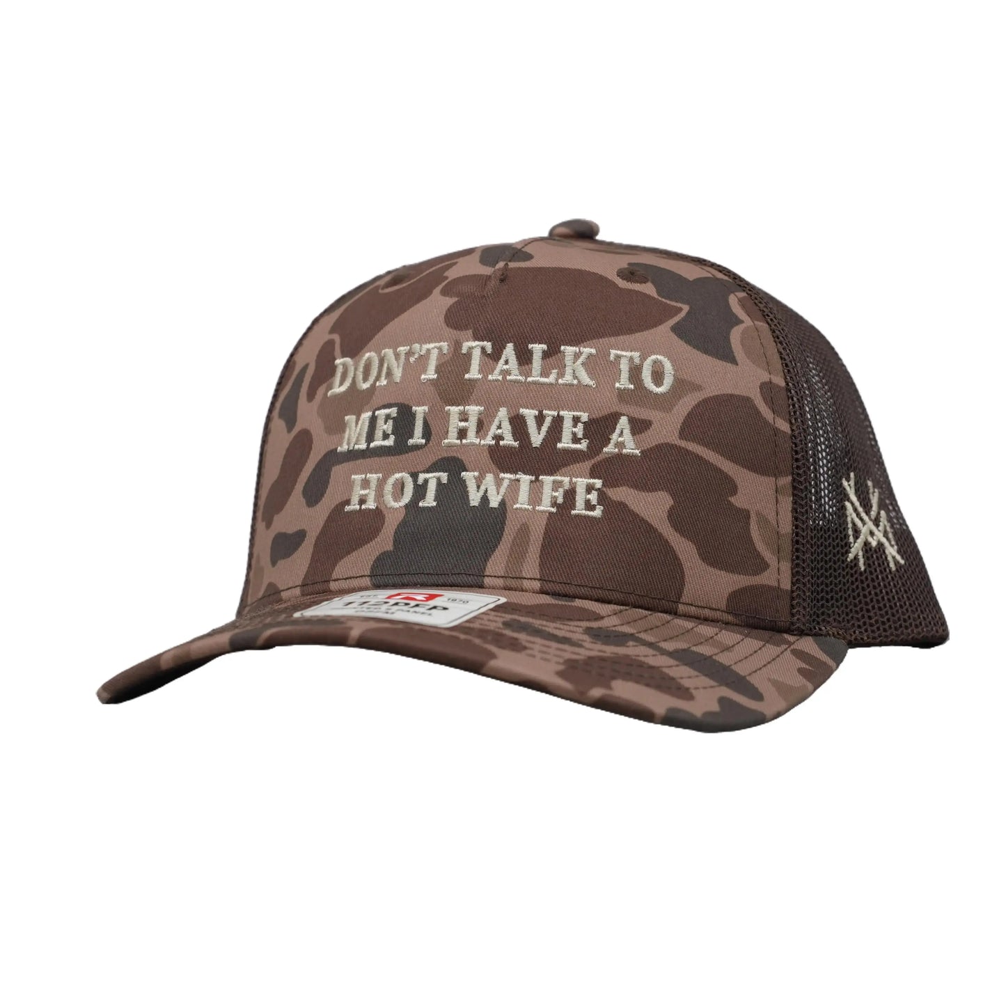 Don'T Talk to Me I Have a Hot Wife Premium Trucker Snapback Hat