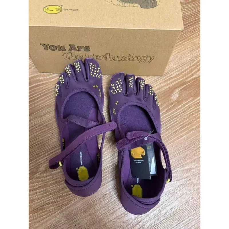 V-You Know Unisex Five Fingers Barefoot Yoga Shoes, Wide Toe Boxminimalist Training Footwear for Men & Women. Soft Flexiblesplit Toe Design Offers Great Comfort.