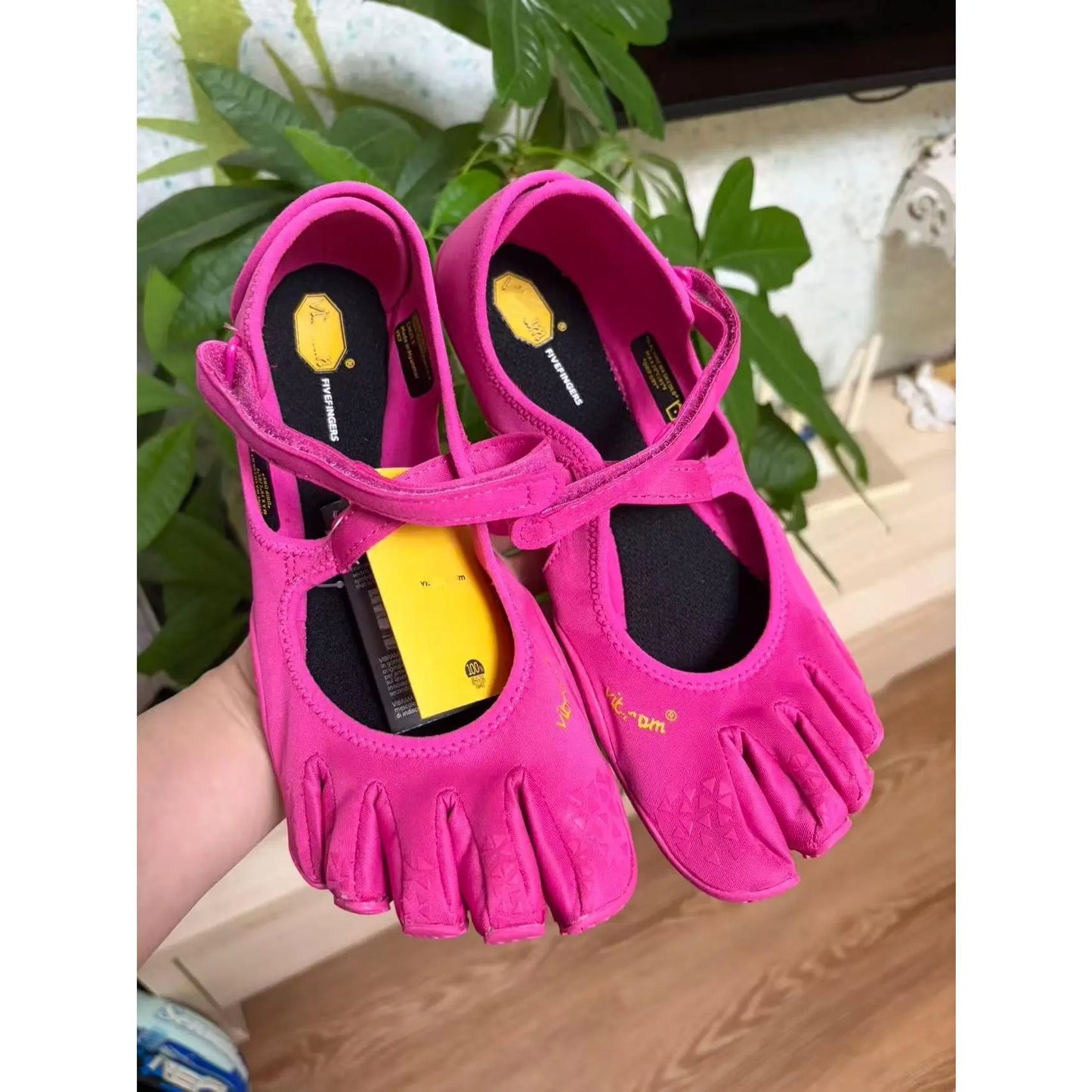 V-You Know Unisex Five Fingers Barefoot Yoga Shoes, Wide Toe Boxminimalist Training Footwear for Men & Women. Soft Flexiblesplit Toe Design Offers Great Comfort.