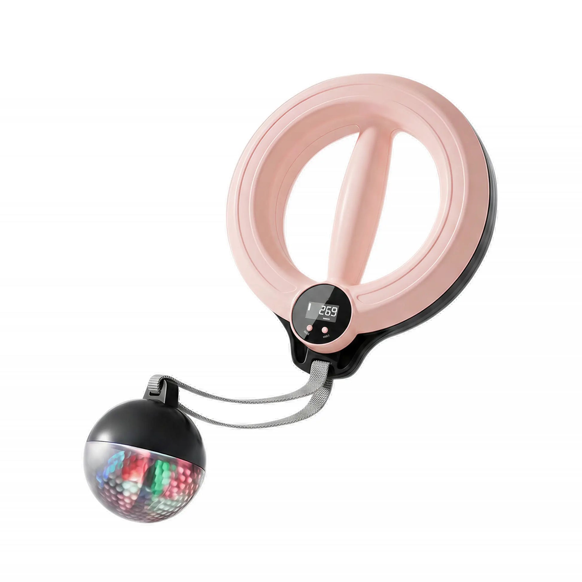 【Featured Tiktok Products】S.Y. Home & Outdoor 360° Rotating Hand-Crank Forearm Trainer for Men and Women, Upper Body Strength Tool for Arms, Shoulders & Chest with LED Light Up, Portable Home and Gym Fitness Equipment
