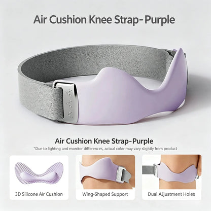 2 Packs Airbag Patellar Tendon Support Strap, Adjustable Breathable anti Slip Knee Brace for Tendonitis Pain Knee Relief Exercise, Run, Hike,Play Ball, High Jump, Climb