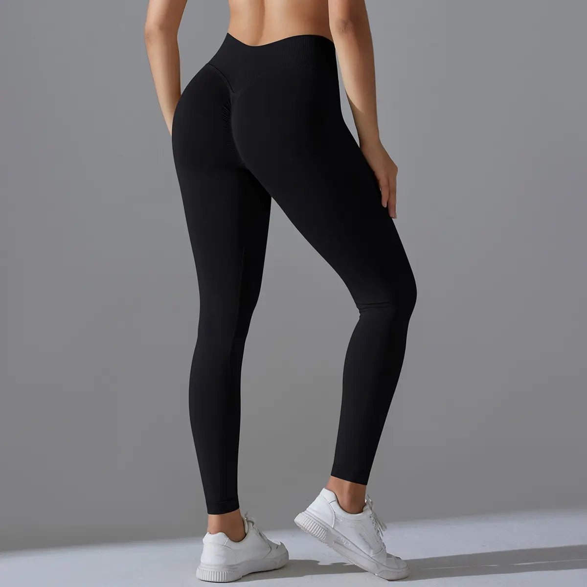 UPGROTH Women'S Fitness Seamless Knitted Sports Pants - High Waist Leggings, Quick-Dry, Breathable V-Waist Gym Workout Sportswear, Activewear for Yoga, Fitness, Activewear Fitness, Breathable Activewear Bottoms