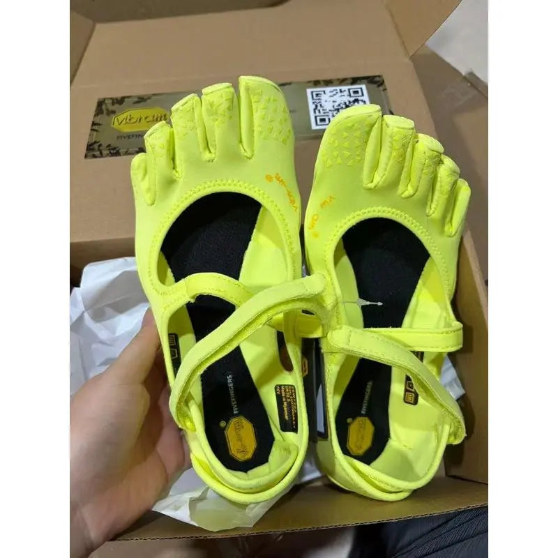 V-You Know Unisex Five Fingers Barefoot Yoga Shoes, Wide Toe Boxminimalist Training Footwear for Men & Women. Soft Flexiblesplit Toe Design Offers Great Comfort.
