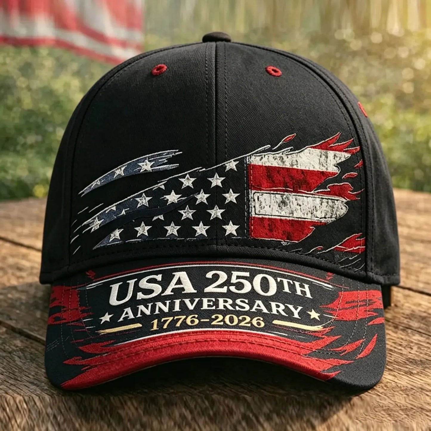 250Th Anniversary Print Baseball Cap, Adjustable Unisex Sun Cap, Suitable for Everyday Wear and Casual Style